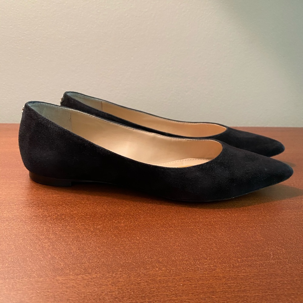 Sam Edelman Stacey Flat, 5.5 black suede